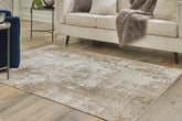 A2Z Furniture - Ashley Furniture - Grifflain Rug - 5'1" x 7' Washable Rug / Tan/Brown/Gray - R406232